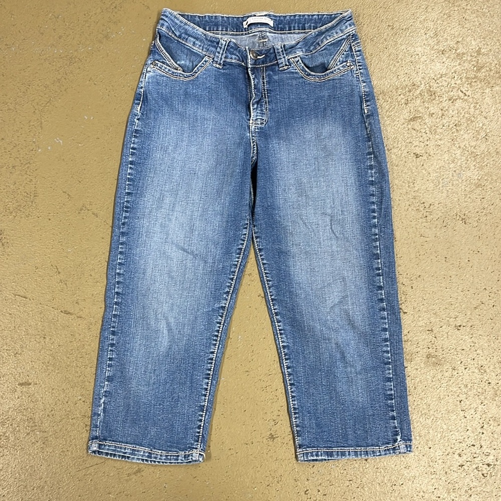Lee Slender Secret Embellished Denim Capris Size 12M